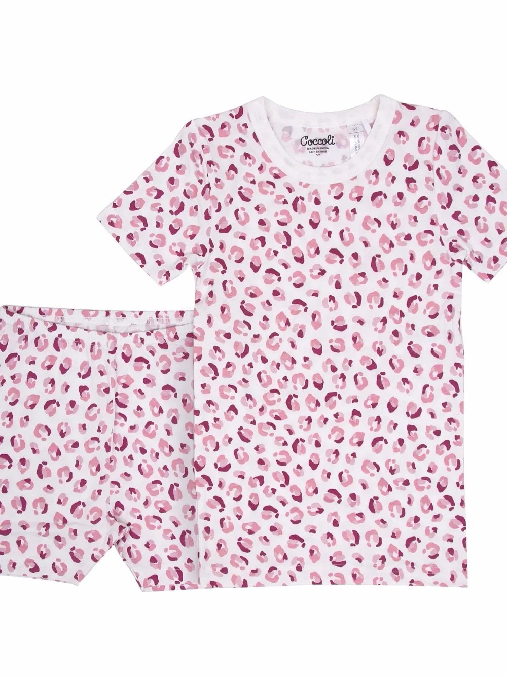 Coccoli Pink Leopard-Spot PJ Set